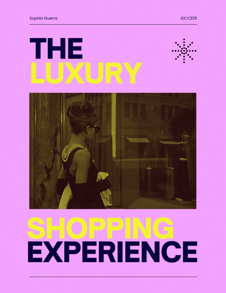 Cover slide of The Luxury Shopping Experience academic analysis